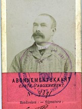Carte d'abonnement  1899 Recto